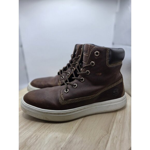Womens Timberland Londyn 6” Boots Sz 8 Used Brown Leather A1ITY A1746 - Picture 1 of 8